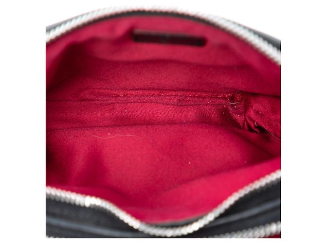 Miu Miu Borsa in pelle nera con borchie e doppia zip Nero - vista 4