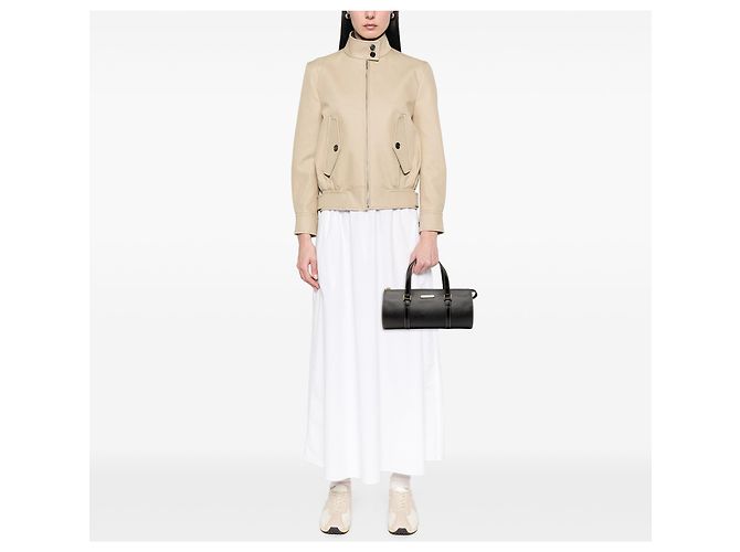 Borsa in pelle nera Burberry Nero - vista 6