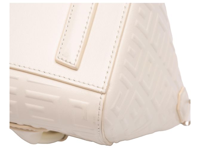 Borsa Antigona Lock 4G in pelle di vitello bianca Givenchy Bianco - vista 9