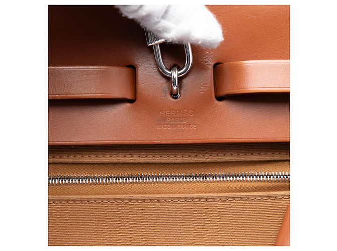 Hermès Borsa Herbag Zip 31 Toile Verso Rosa - vista 5