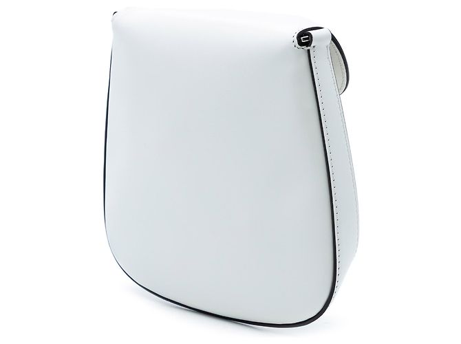 Borsa Cleo mini in pelle spazzolata bianca Prada Bianco - vista 2