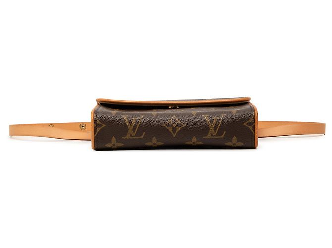 Pochette Florentine Monogramma Marrone Louis Vuitton - vista 3