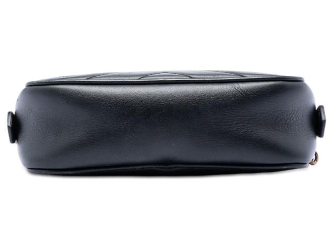 Gucci Mini Borsa a Tracolla GG Marmont in Pelle di Vitello Matelassé Nera Nero - vista 3
