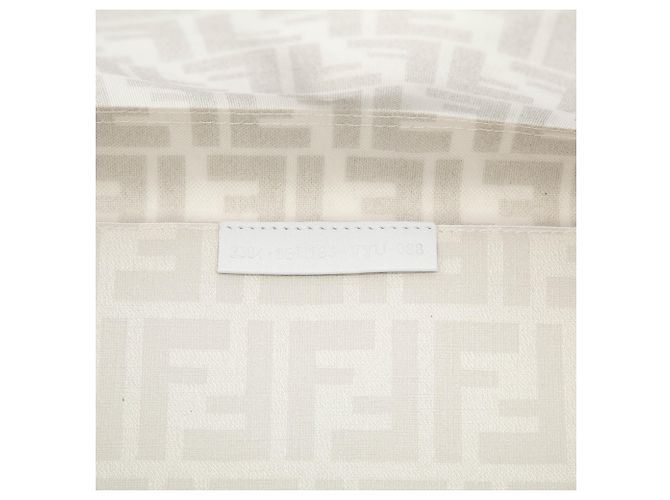 Zucca-Mesh-Tote mit weißem beschichtetem Canvas von Fendi - Ansicht 6