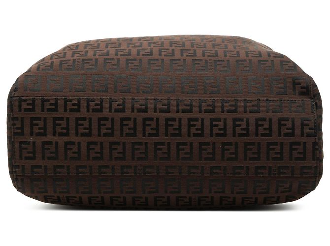 Fendi Braune Zucchino Canvas Tote Dunkelbraun - Ansicht 3