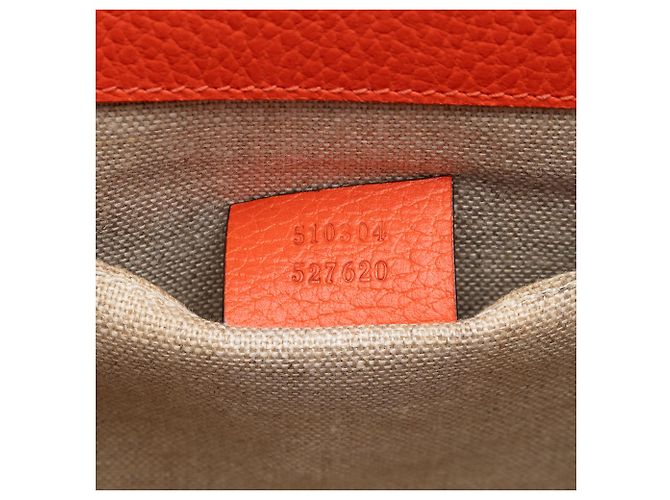 Gucci Arancione Piccolo Dollar in Pelle di Vitello Interlocking G Crossbody - vista 6