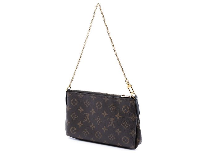 Clutch Pallas Monogram Marrone Louis Vuitton - vista 2