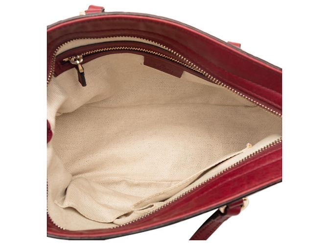Borsa a tracolla piccola Guccissima rossa di Gucci Marrone Rosso - vista 4