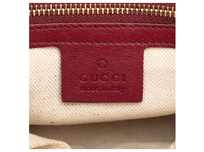 Borsa a tracolla piccola Guccissima rossa di Gucci Marrone Rosso - vista 5