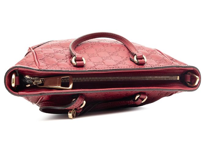 Borsa a tracolla piccola Guccissima rossa di Gucci Marrone Rosso - vista 7