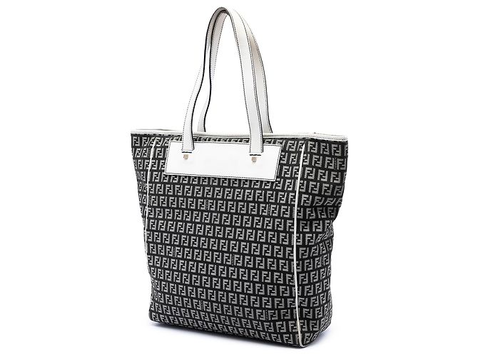 Schwarze Zucchino-Canvas-Tasche von Fendi - Ansicht 2