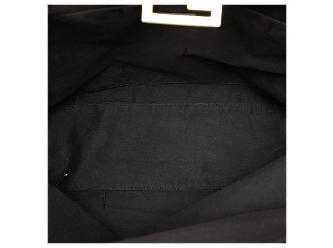 Schwarze Zucchino-Canvas-Tasche von Fendi - Ansicht 4