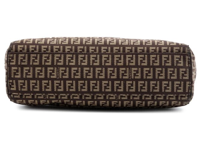 Fendi Braune Zucchino Canvas Tote Dunkelbraun - Ansicht 3