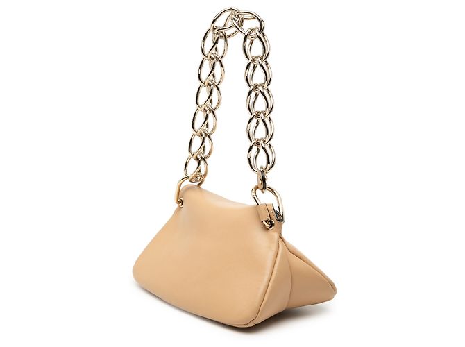 Borsa a tracolla mini in pelle beige Juana di Chloé - vista 2