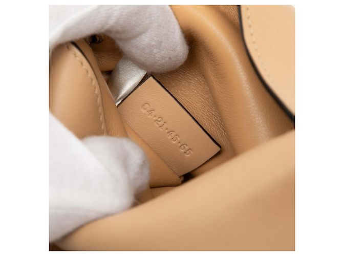 Borsa a tracolla mini in pelle beige Juana di Chloé - vista 6