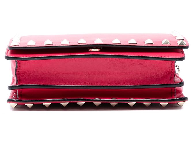 Valentino Pink Leather Rockstud Kettenbeutel - Ansicht 3