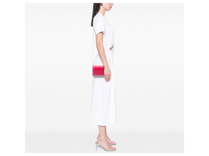 Valentino Pink Leather Rockstud Kettenbeutel - Ansicht 7