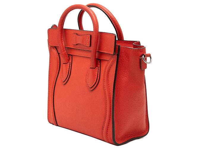 Luggage Céline Celine Arancione Nano Borsa da Viaggio in Pelle - vista 2