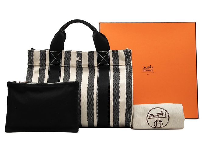 Hermès Toile Cannes PM Schwarz - Ansicht 7