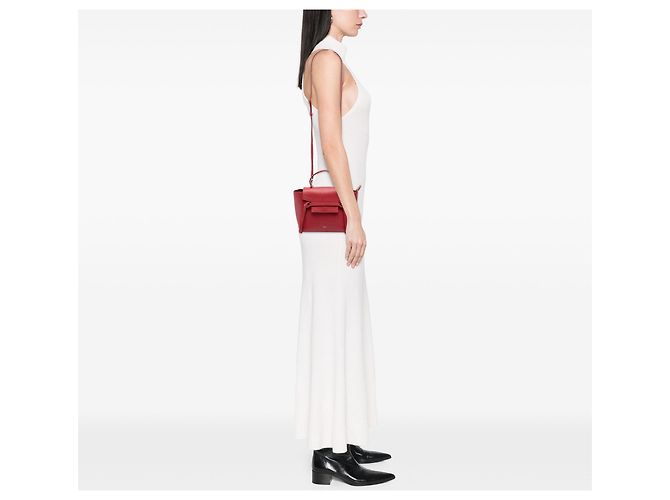 Belt Bag Céline Celine Rote Nano Rindsleder Gürteltasche - Ansicht 6
