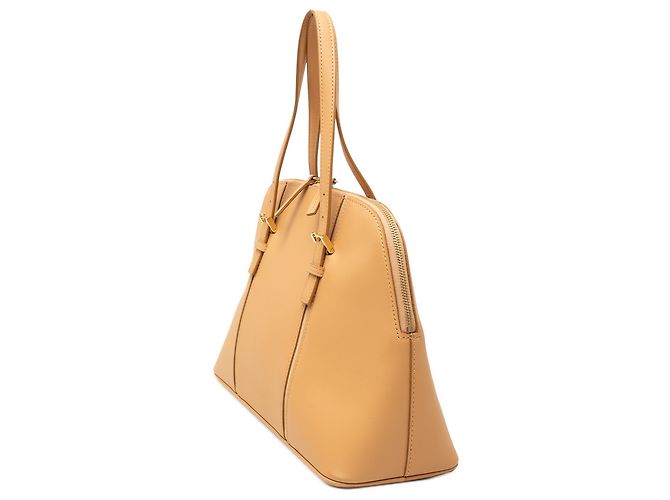 Borsa in pelle marrone Burberry Caramello - vista 2