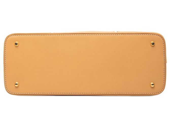 Borsa in pelle marrone Burberry Caramello - vista 3