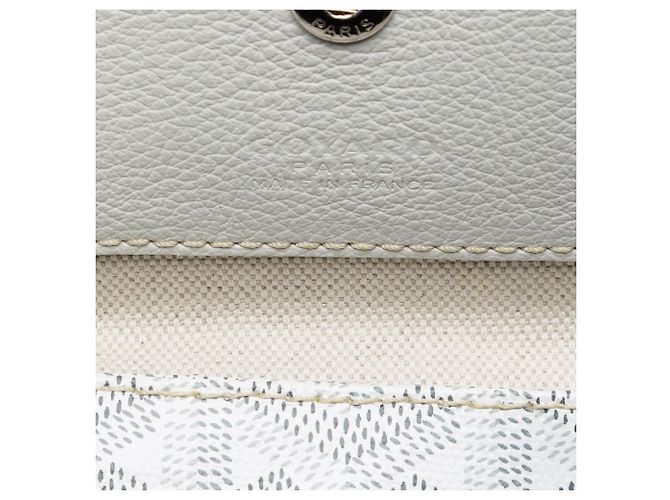 Goyard Saint Louis PM in Goyardine bianca Bianco - vista 5