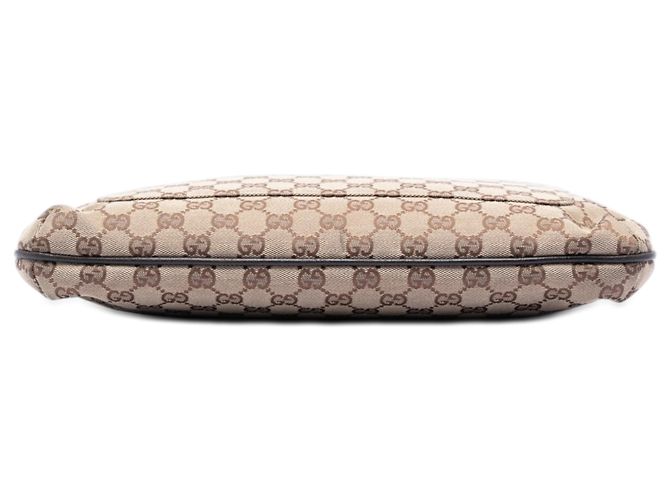 Borsa a tracolla Gucci in tela GG beige - vista 3