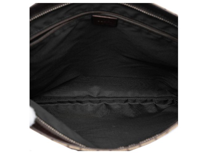 Borsa a tracolla Gucci in tela GG beige - vista 4