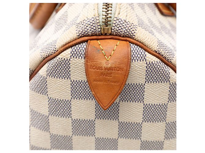 Louis Vuitton Speedy 30 Damier Azur Branco - vista 6