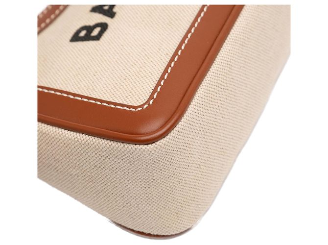 Balmain Beige Canvas B Army Logo Shoulder Bag - view 8