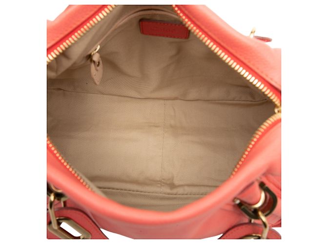 Borsa Paraty media in pelle arancione Chloé Pesca - vista 4