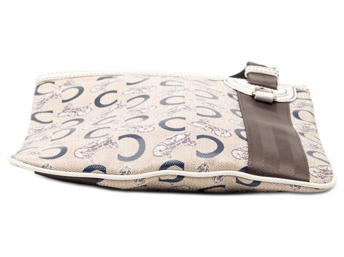 Céline Celine Beiger C Carriage beschichteter Canvas Umhängetasche - Ansicht 3