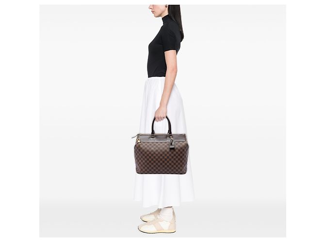 Louis Vuitton Marrón Damier Ebene Greenwich PM Castaño - vista 7