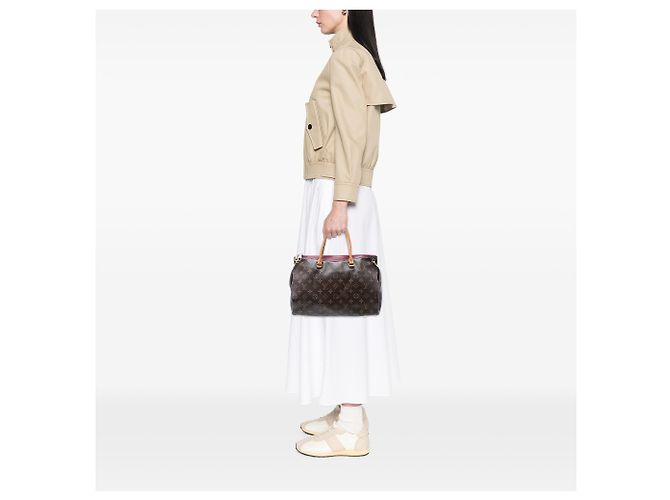 Louis Vuitton Monogram Pallas MM Marrone - vista 7