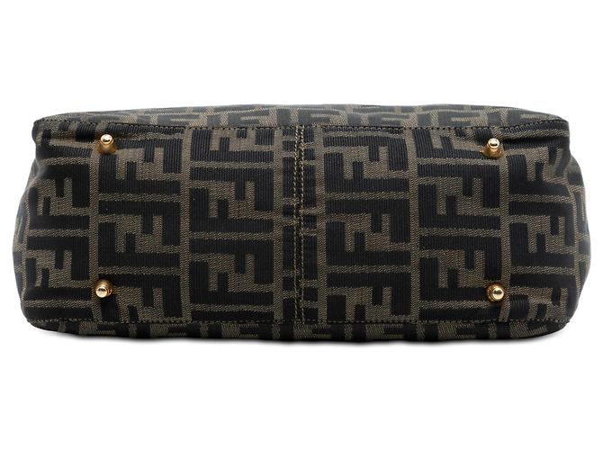 Fendi Petit Tote Twins en Toile Zucca Marron - vue 3