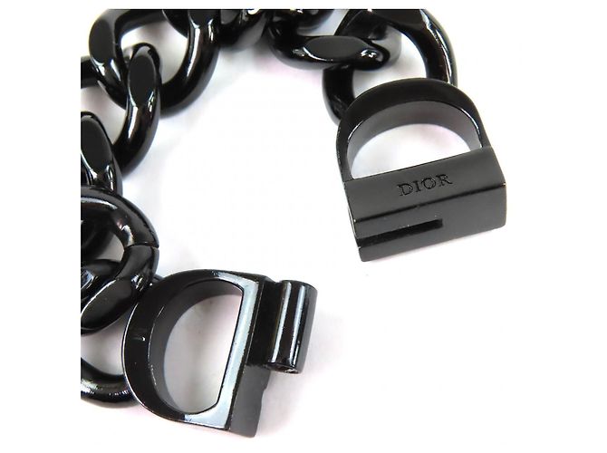 Bracciale Charm DIOR CD ICON di Christian Dior Nero - vista 5