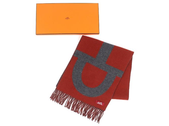 Stola in cashmere Grand Mall di Hermès Marrone - vista 2