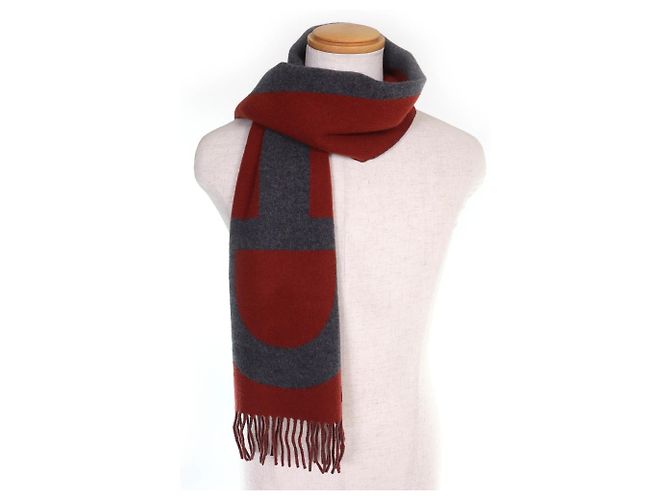 Stola in cashmere Grand Mall di Hermès Marrone - vista 4