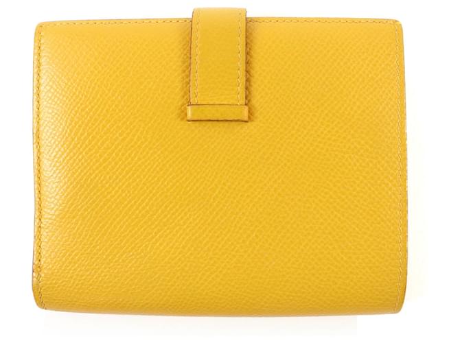 Hermès Billetera Compacta Bearn Hermes Amarillo - vista 2