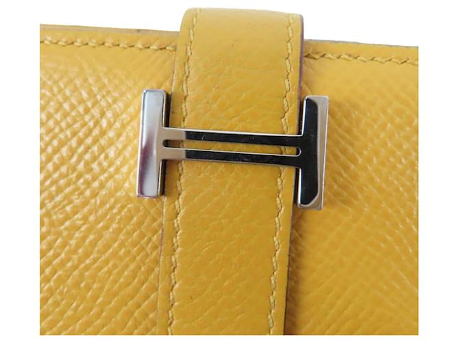 Hermès Billetera Compacta Bearn Hermes Amarillo - vista 6