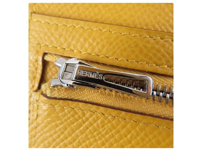 Hermès Billetera Compacta Bearn Hermes Amarillo - vista 8