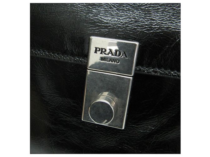 Borsa in pelle da donna e borsa a spalla Prada 1BN026 Nero - vista 11