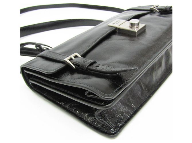 Borsa in pelle da donna e borsa a spalla Prada 1BN026 Nero - vista 6