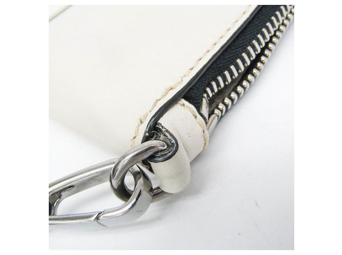 Miu Miu Damen Leder Clutch in Grau und Hellbeige - Ansicht 11