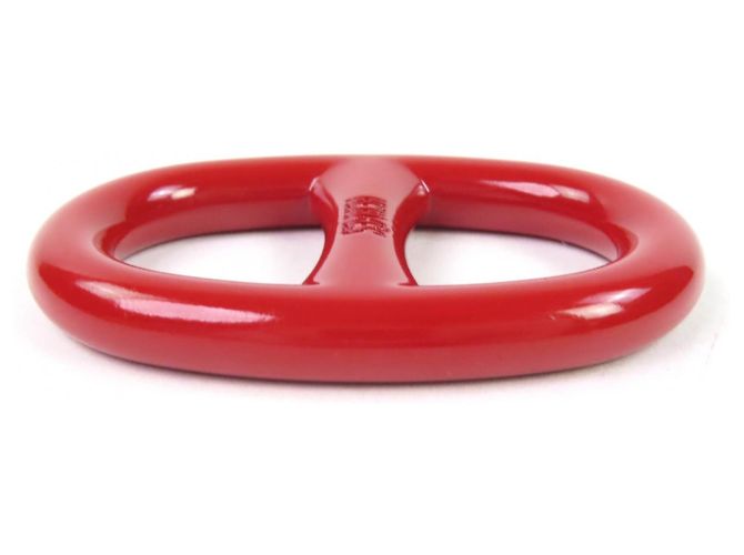Schalring Chaine d'Ancre aus rotem Metall mit Hermès-Logo - Ansicht 4