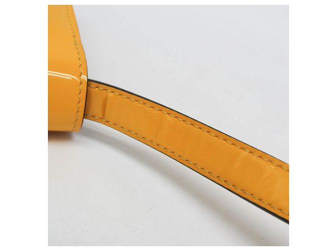 Borsa a spalla in pelle donna Fendi Calligraphy 8BT317 Giallo - vista 9