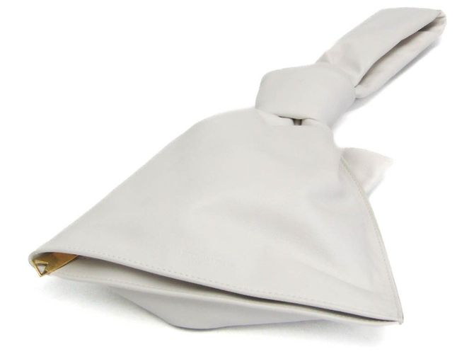 Borsa in pelle TWIST da donna di Bottega Veneta Bianco - vista 2