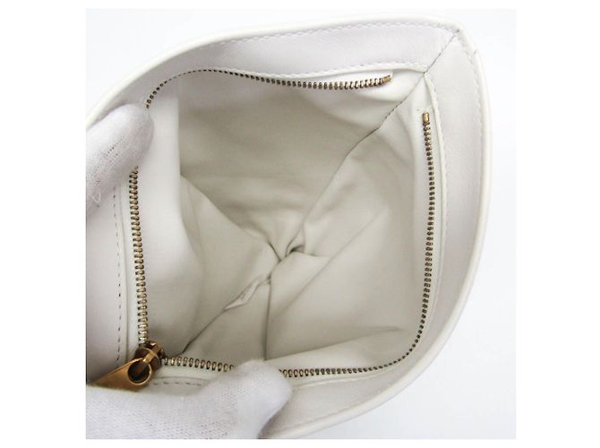 Borsa in pelle TWIST da donna di Bottega Veneta Bianco - vista 3