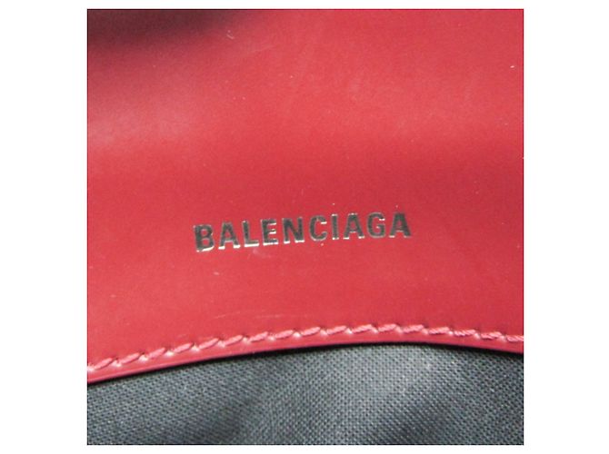 Borsa a tracolla Balenciaga blu navy 639497 Bordò Bianco sporco - vista 10